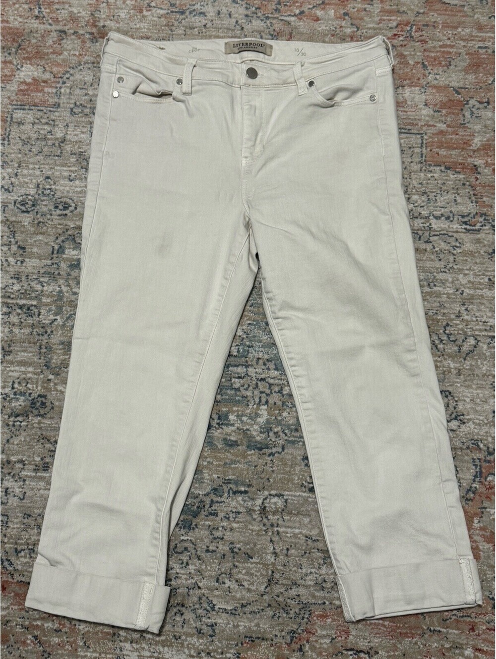 Liverpool Los Angeles Off White Denim Jeans Womens Size 10/30